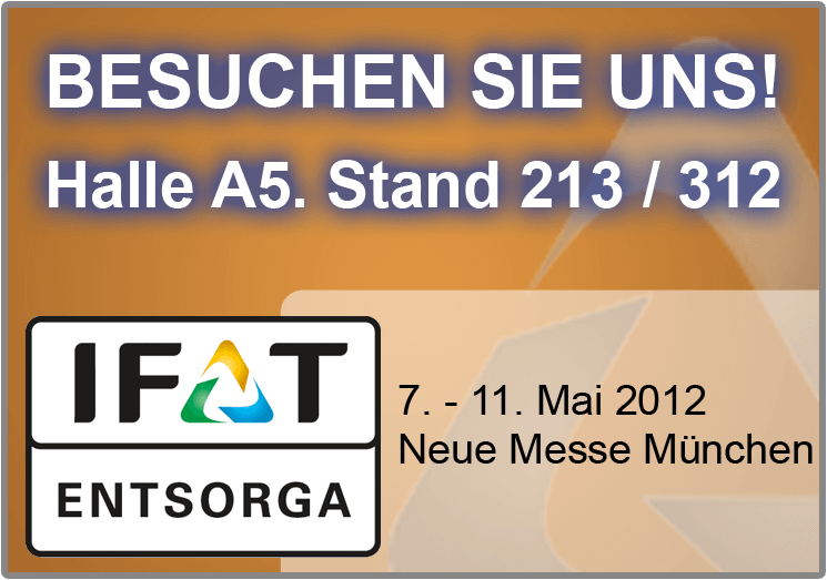 Banner IFAT 2012 mit Standnummer